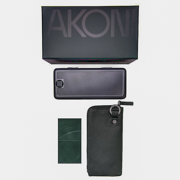  Akoni Jupiter AKS-519 Sunglasses Titanium Round Shape 
