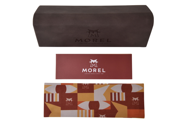  Morel Lightec 30040L Eyeglasses Men's Semi Rim Rectangular Optical Frame 