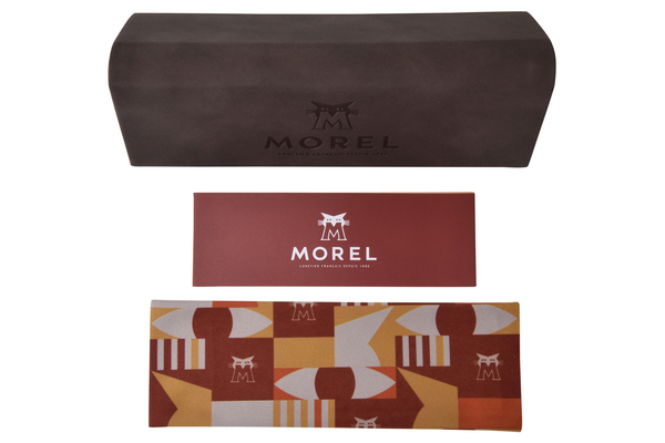  Morel Nesvik-1 Eyeglasses Men's Semi Rim Rectangle Shape 
