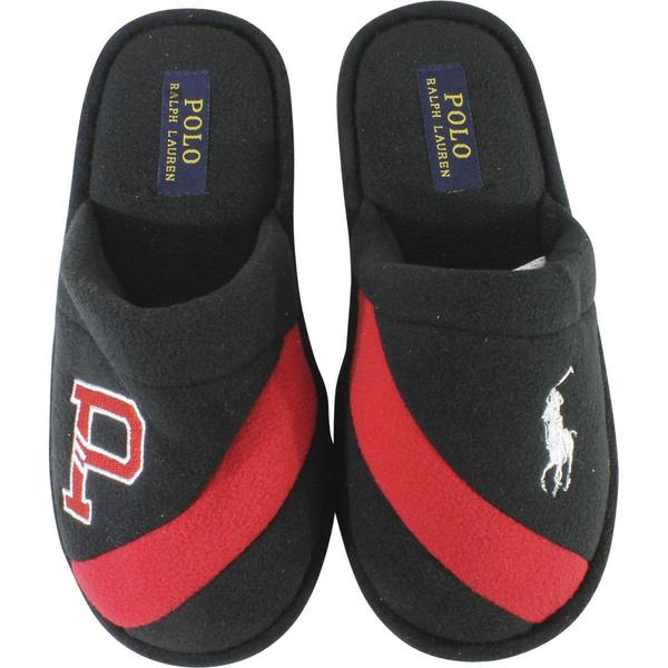 Polo Ralph Lauren Boy's Rugby P Scuff Fleece Slide Fashion Slippers ...