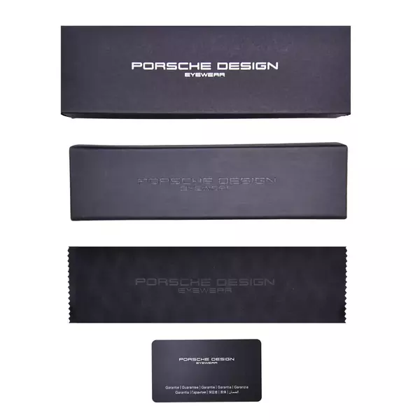 Porsche Design P8763 Eyeglasses Men's Semi Rim Rectangle Shape 