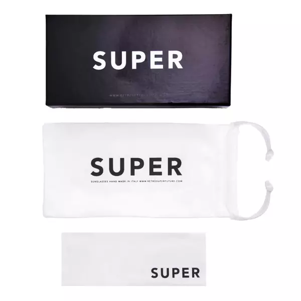  RetroSuperFuture Ciccio Sunglasses Square Shape Zeiss Lenses 