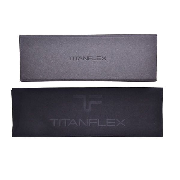  TitanFlex M1014 Eyeglasses Men's Semi Rim Rectangle Shape 