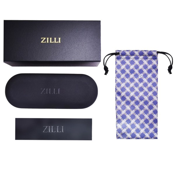  Zilli ZI60074 Eyeglasses Men's Rimless Rectangle Shape 