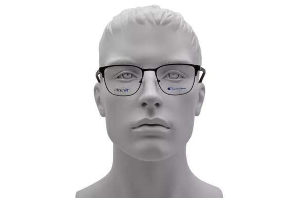  Champion CU Save Eyeglasses Men's Full Rim Rectangle Shape 