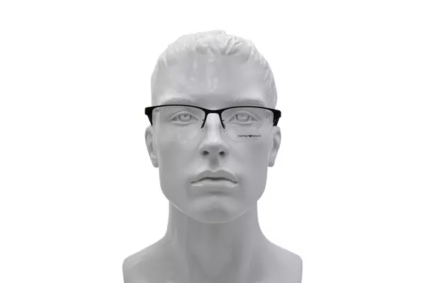  Emporio Armani EA1138 Eyeglasses Men's Semi Rim Rectangle Shape 