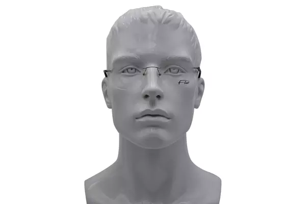  Flair Mywave 5030 Eyeglasses Men's Rimless Rectangle Shape 