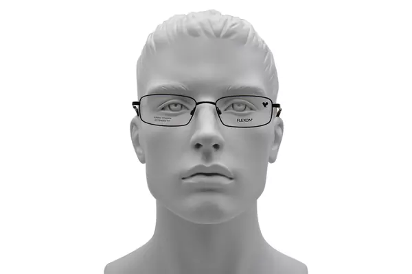  Flexon H6097 Eyeglasses Men's Full Rim Rectangle Shape 
