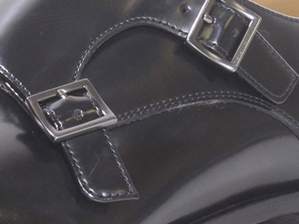  Hugo Boss Men's Lisbon Monk Shoes Loafers Double Buckle Strap 