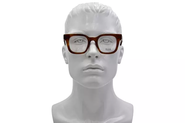  Illa Enzo Eyeglasses Men's Full Rim Square Shape 
