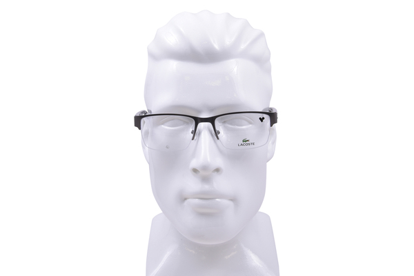  Lacoste L2299 Eyeglasses Men's Semi Rim Rectangle Shape 