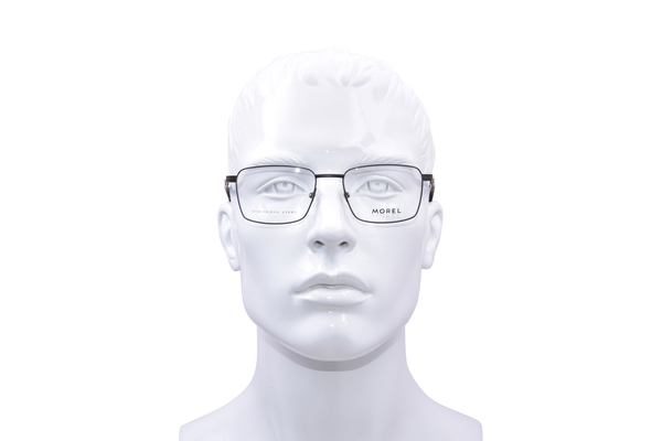  Morel Lowell-1 Eyeglasses Men's Full Rim Rectangle Shape 
