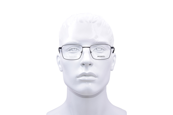  Morel Lowell-1 Eyeglasses Men's Full Rim Rectangle Shape 