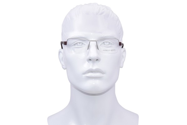 Porsche Design P8210 Eyeglasses Semi Rim Square Shape 