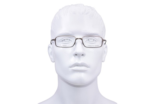  Porsche Men's Eyeglasses P'8185 P8185 Titanium Rectangular Optical Frame 
