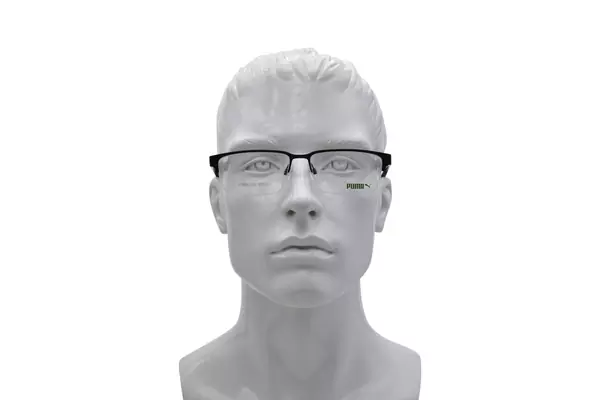  Puma PU0519O Eyeglasses Men's Semi Rim Rectangle Shape 