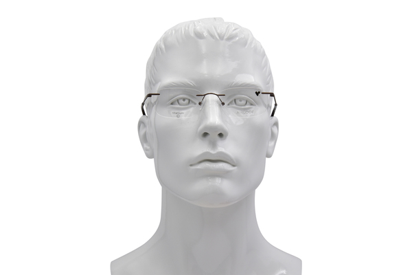  Pure Airlock Brace Titanium Eyeglasses Rimless 