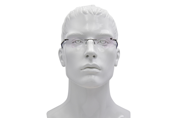  Pure Airlock Endless Eyeglasses Rimless Rectangle Shape 