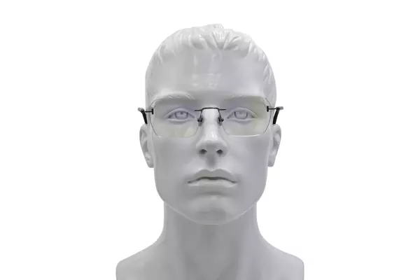  Tom Ford FT5934-B Eyeglasses Men's Rimless Rectangle Shape 