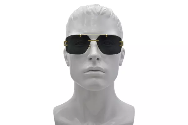  Versace VE2275 Sunglasses Men's Square Shape Rimless Style 