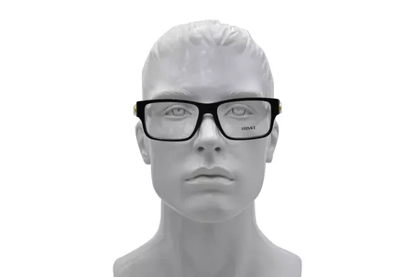  Versace VE3342 Eyeglasses Men's Full Rim Rectangle Shape 