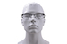 Flexon E1035 Eyeglasses Men's Full Rim Rectangle Shape