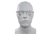 Hugo Boss 1424 Titanium Eyeglasses Men's Rimless Rectangle Shape