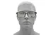 Nike 1001 Eyeglasses Full Rim Rectangle Shape