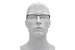 Puma PU0413O Eyeglasses Men's Semi Rim Rectangle Shape