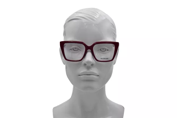  Balenciaga BB0130O Eyeglasses Women's Full Rim Square Shape 