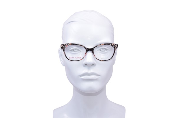  Betsey Johnson Spotlight Eyeglasses Women's Full Rim Rectangle Shape 