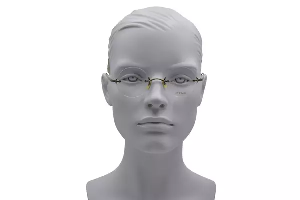  Eyevan Orbit 44 Eyeglasses Rimless Round Shape 