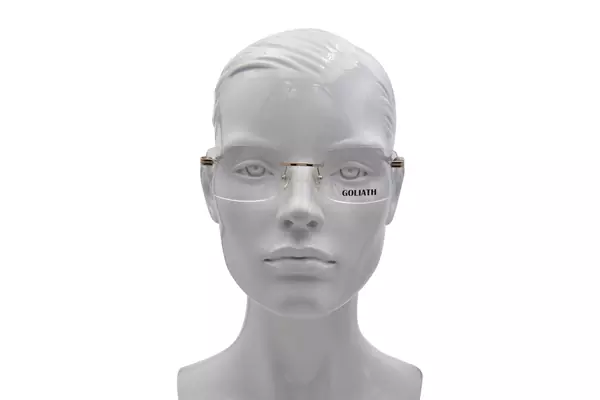  Goliath 33-XXXIII Eyeglasses Semi Rim Rectangle Shape 