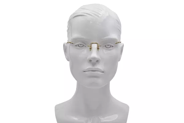  Matsuda M3104-A Eyeglasses Rimless Square Shape 