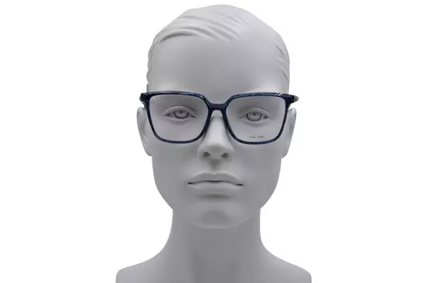  Police VPLF27 Eyeglasses Women's Full Rim Square Shape 