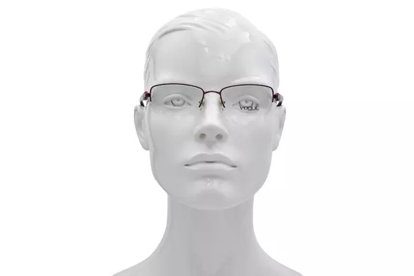  Vogue VO3813B Eyeglasses Women's Semi Rim Rectangle Shape 