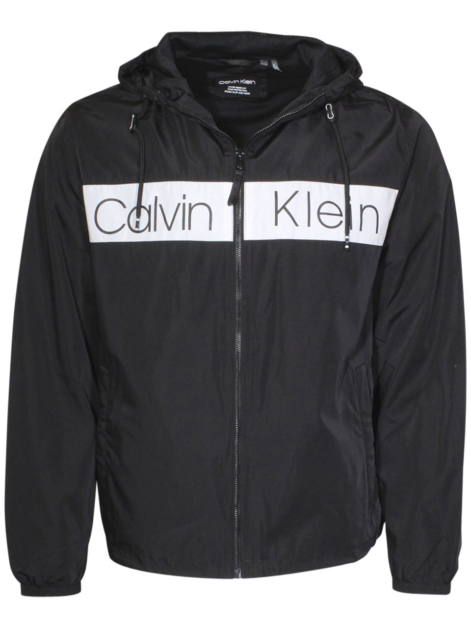 calvin klein men's hooded jacket