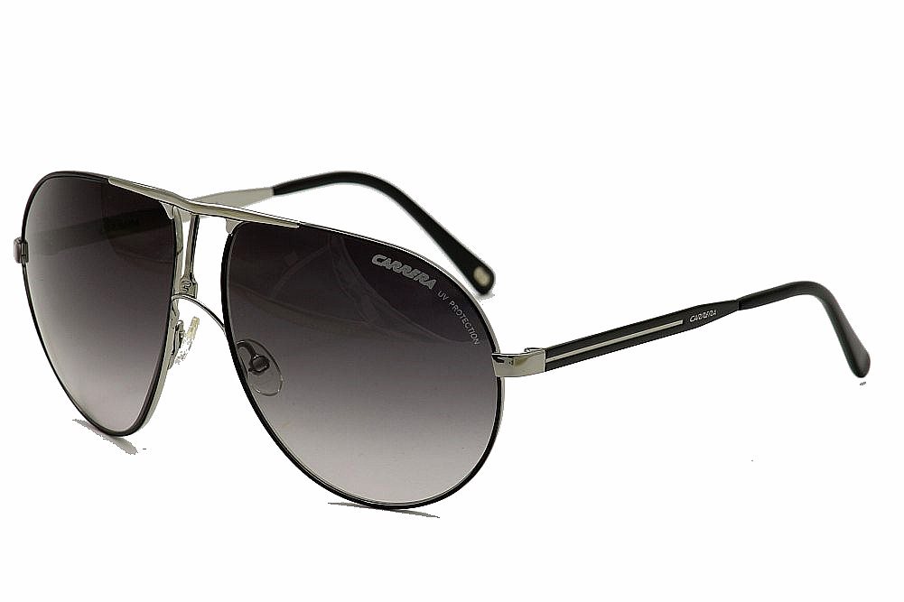 Carrera Men's Carrera/1 T7C90 Black/Silver Aviator Sunglasses 61mm |  