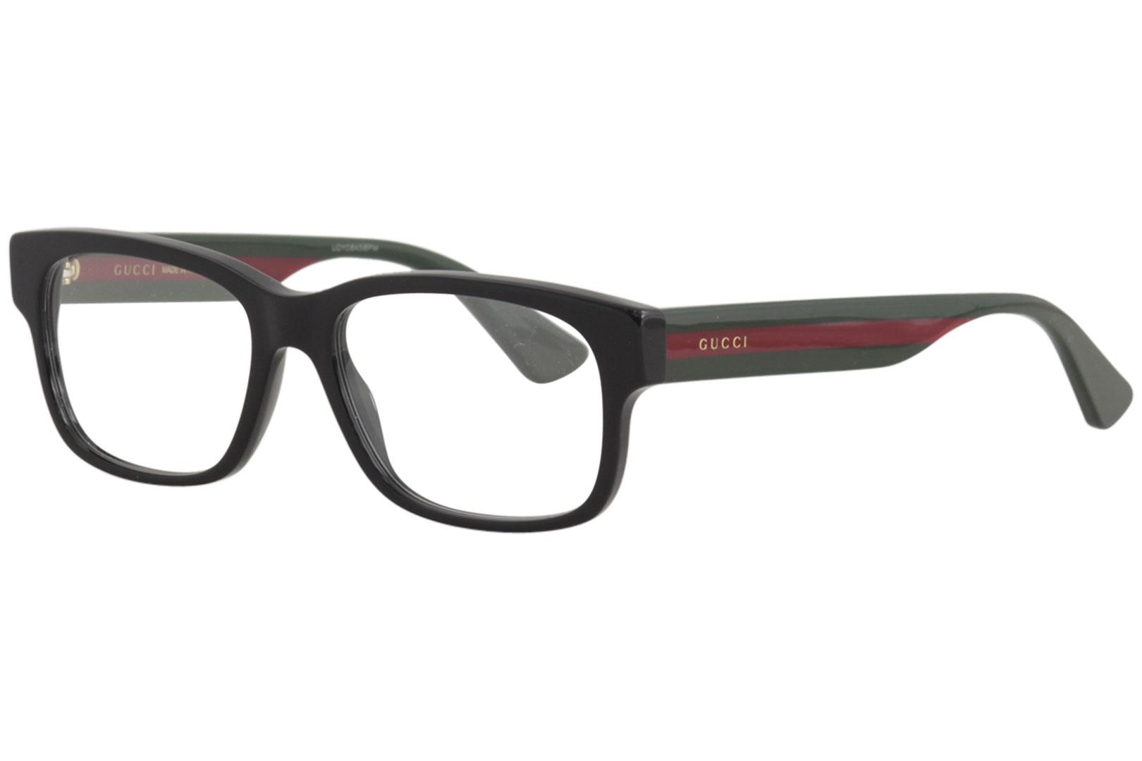 red gucci eyeglass frames