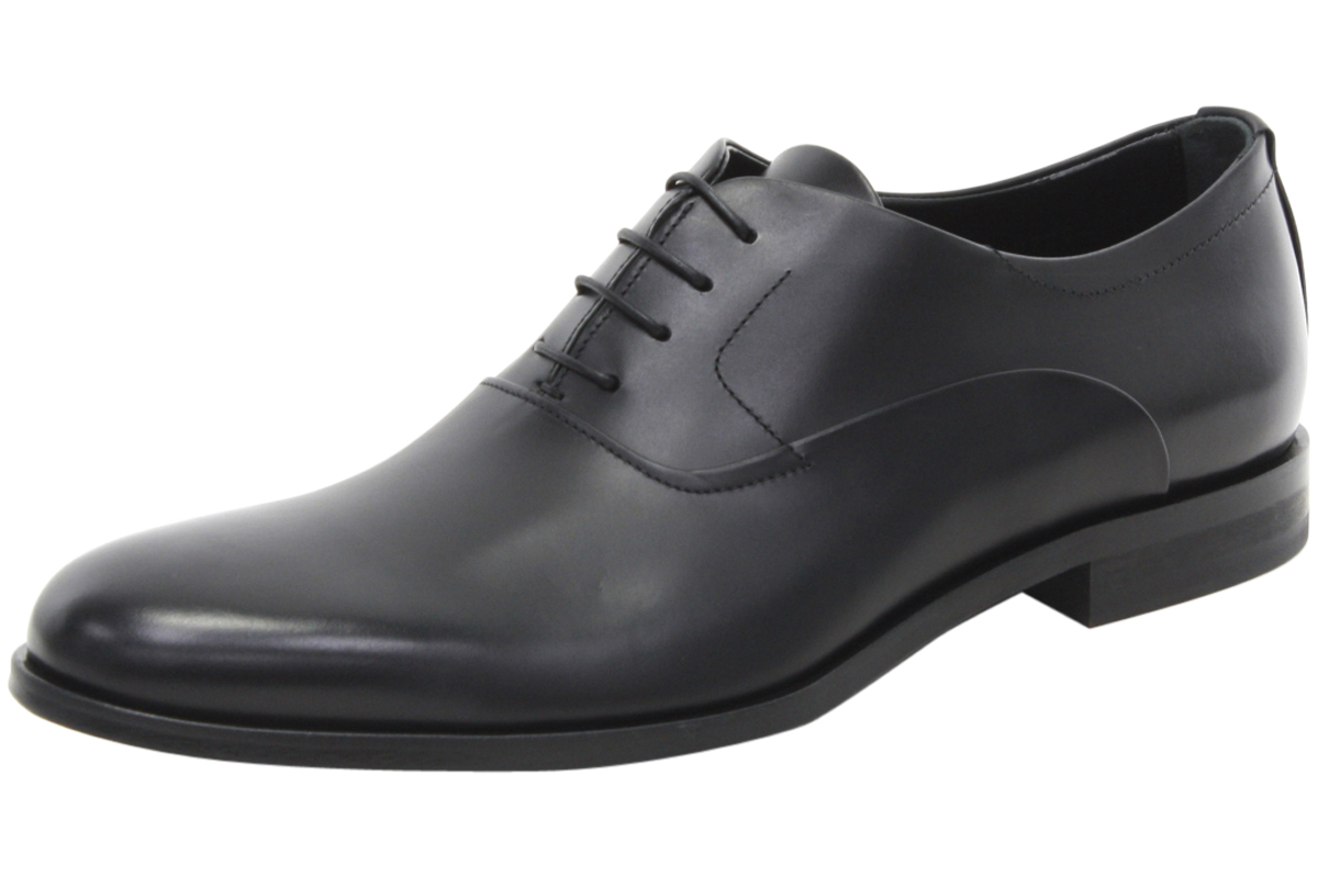 Hugo Boss Men's Sigma Lace Up Leather Oxfords Shoes - Black - 9 D(M) US