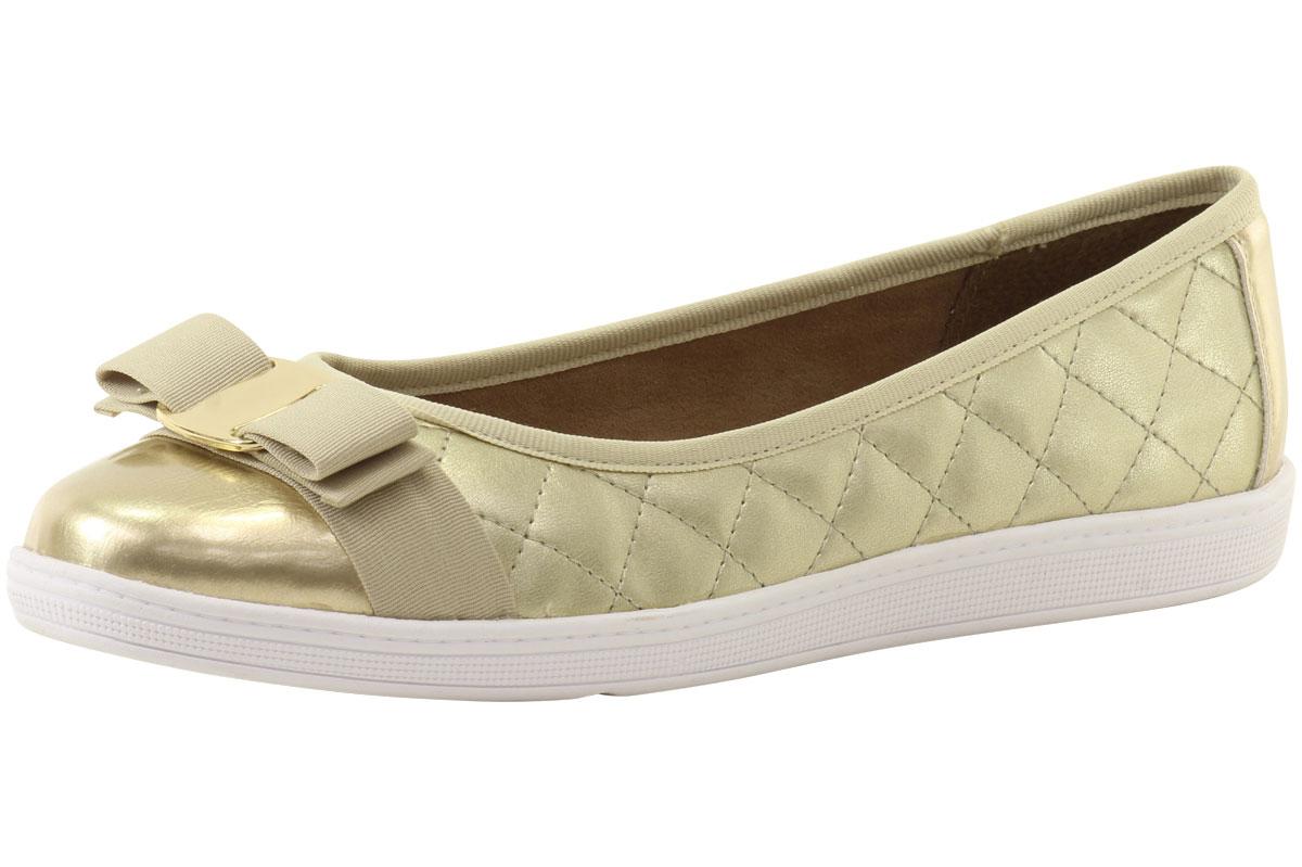 Silver Hush Puppies Soft Style Women's Faeth Bow Quilted Ballet Flats 
