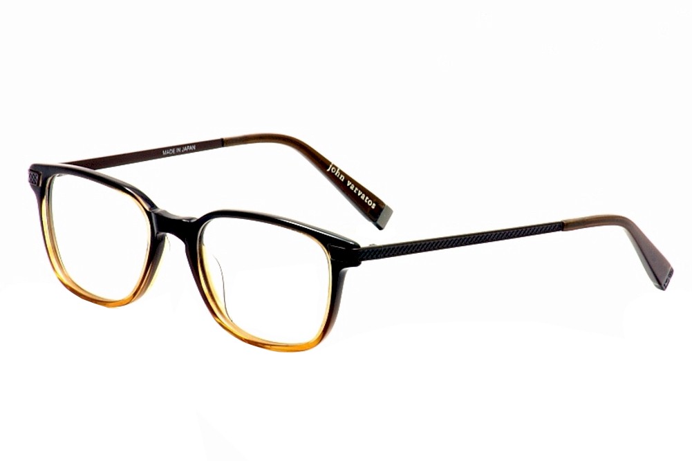 John Varvatos Men's Eyeglasses V348 V/348 Brown Full Rim Optical Frame ...