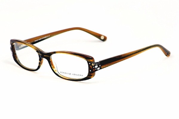 Adrienne Vittadini Eyeglasses AV1074 Brown Optical Frame | JoyLot.com