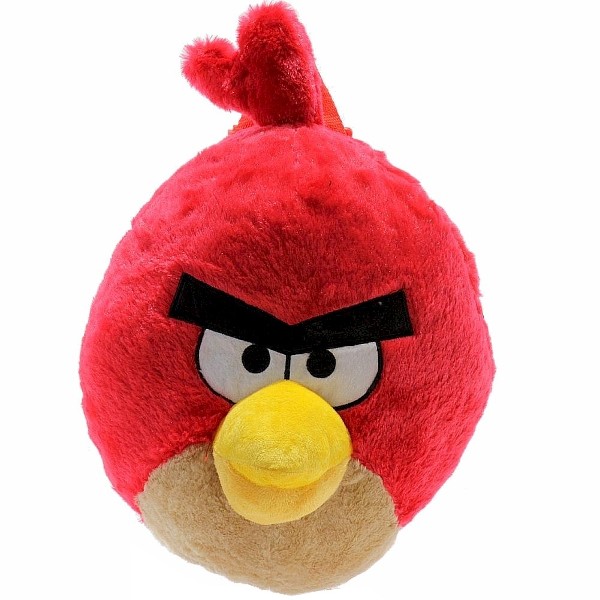  Angry Birds Red Plush Backpack Bag 