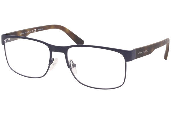Armani Exchange AX1030 6107 Eyeglasses Men's Matte Blue Full Rim ...