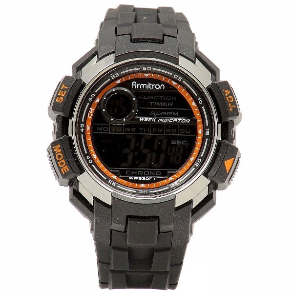  Armitron Men's 40/8258GRY Grey Digital Chronograph Watch 