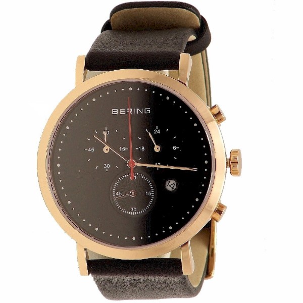  Bering 10540-462 Classic Black/Rose Gold Analog Watch 