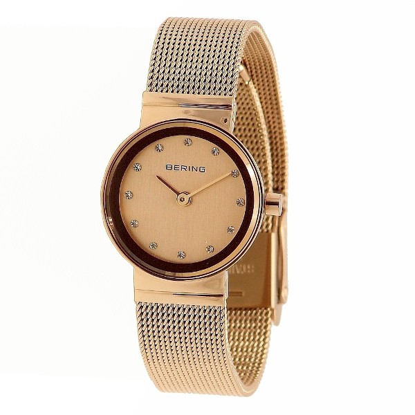  Bering Women's 10122-366 Classic Rose Gold Analog Watch 