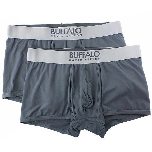 Buffalo By David Bitton Men's 2-Pc Microfiber Boxers Trunks Underwear 