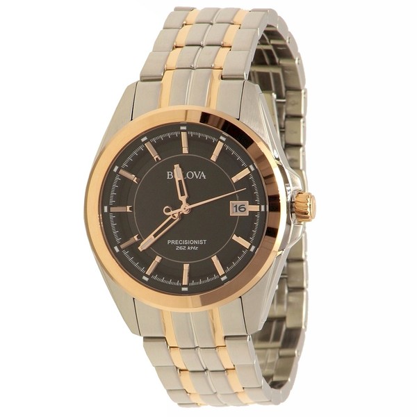  Bulova Men's 98B235 Precisionist Two-Tone Stainless Steel Analog Watch 